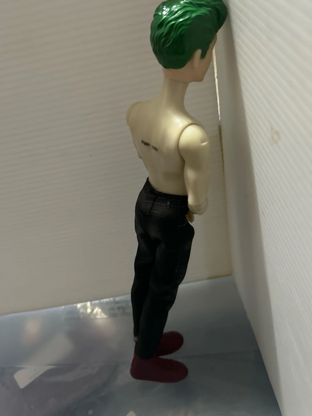 Disney Doll with Green Hair, Black Pants, and Red Shoes